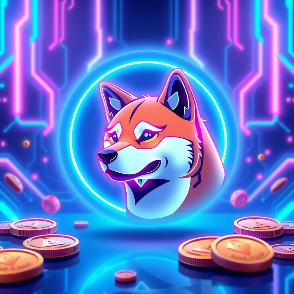 Cyberpunk Shiba Inu in Neon Lights