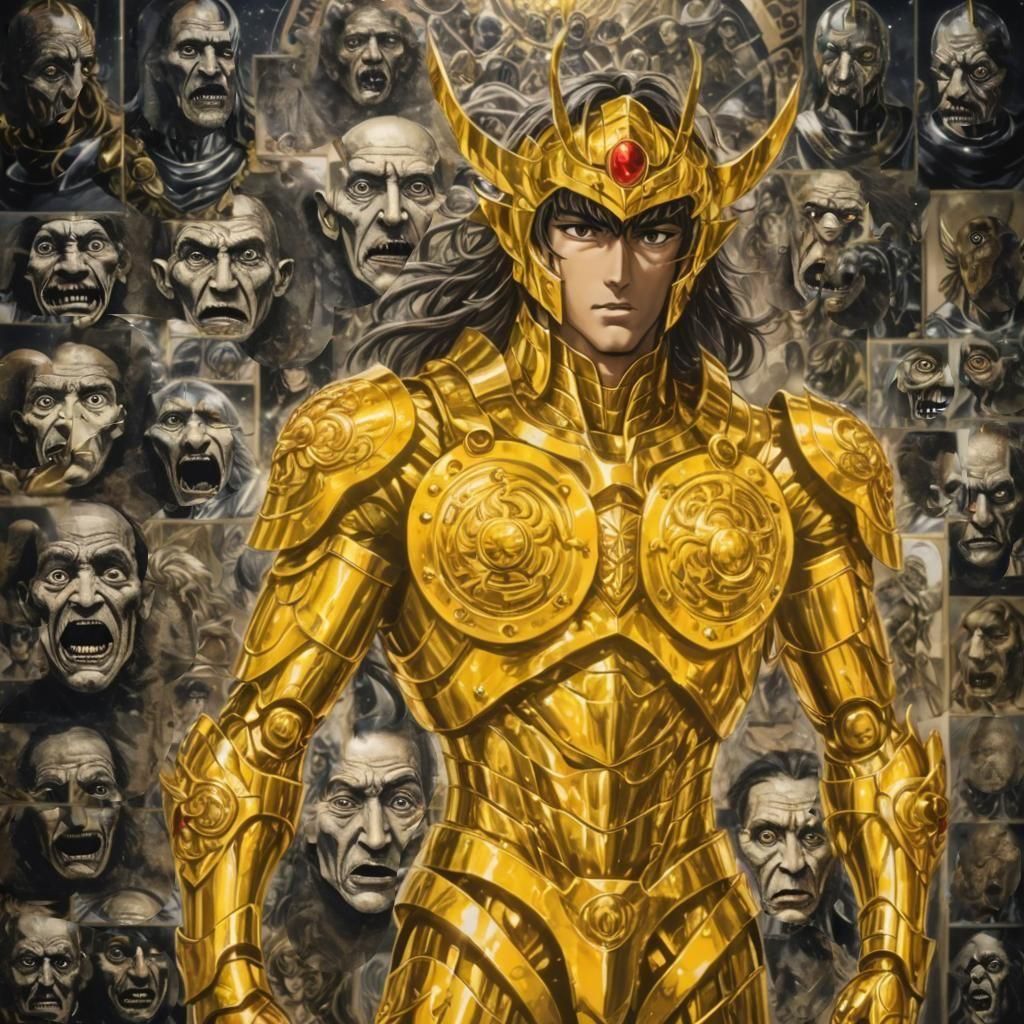 Golden Knight of Cancer from Saint Seiya