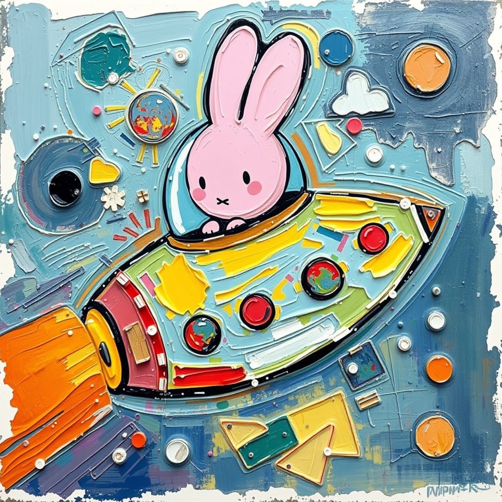 Miffy Bunny Spaceship