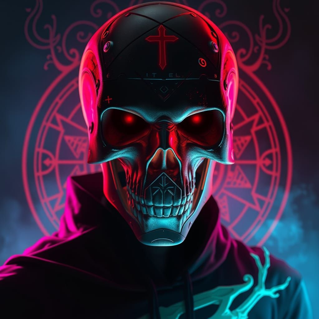 Sci-Fi Portrait: Skeleton and Vampire Face