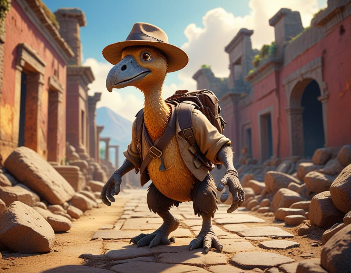 Indiana Dodo: A CGI Adventure in Pompeii