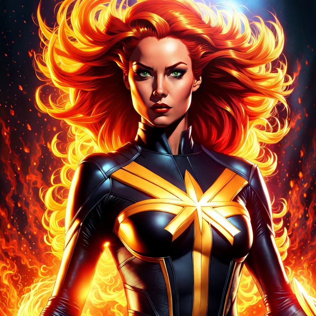 Jean Grey Wields the Phoenix Force