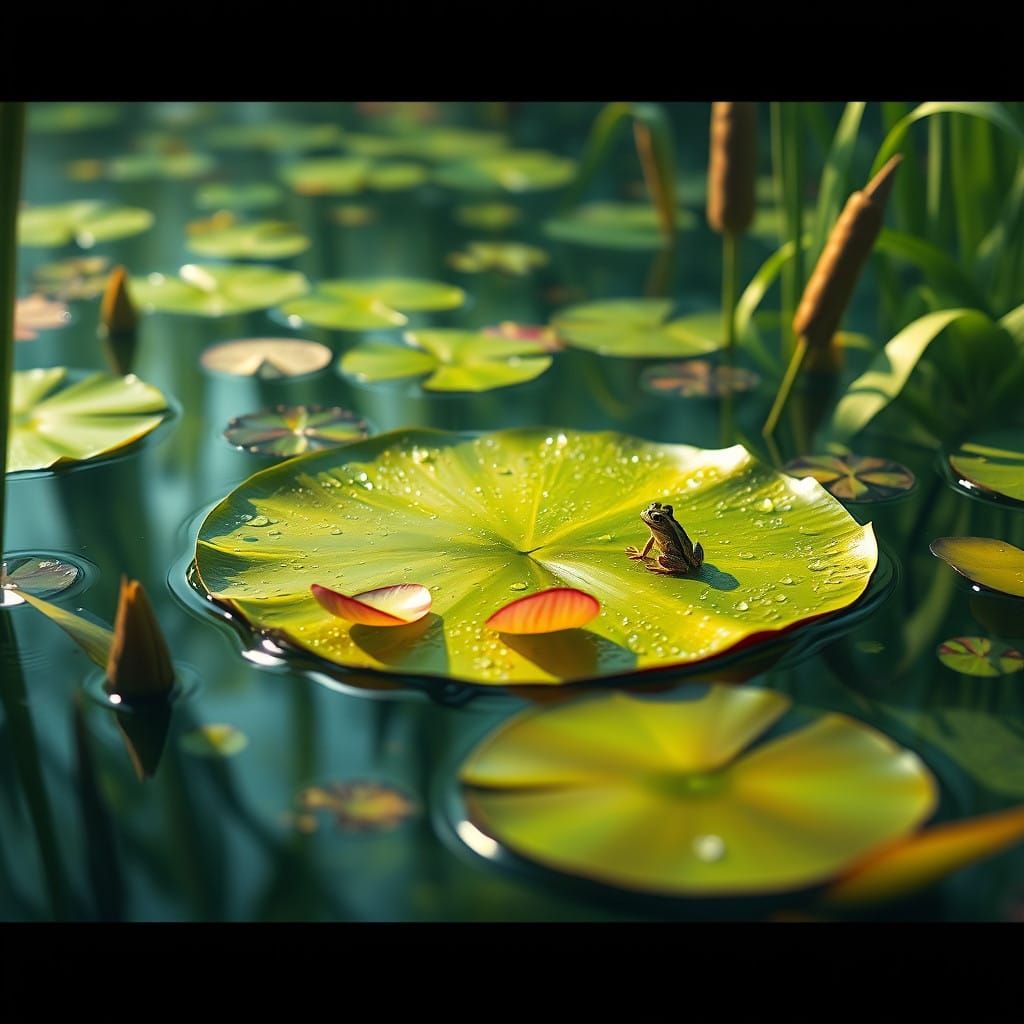 Surreal Water Scene in Unreal Engine 5 Style
