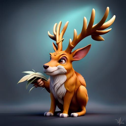 Hyperrealistic Wolpertinger: Bavarian Mythical Creature