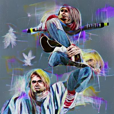 Brooding Portrait of a Grunge Icon