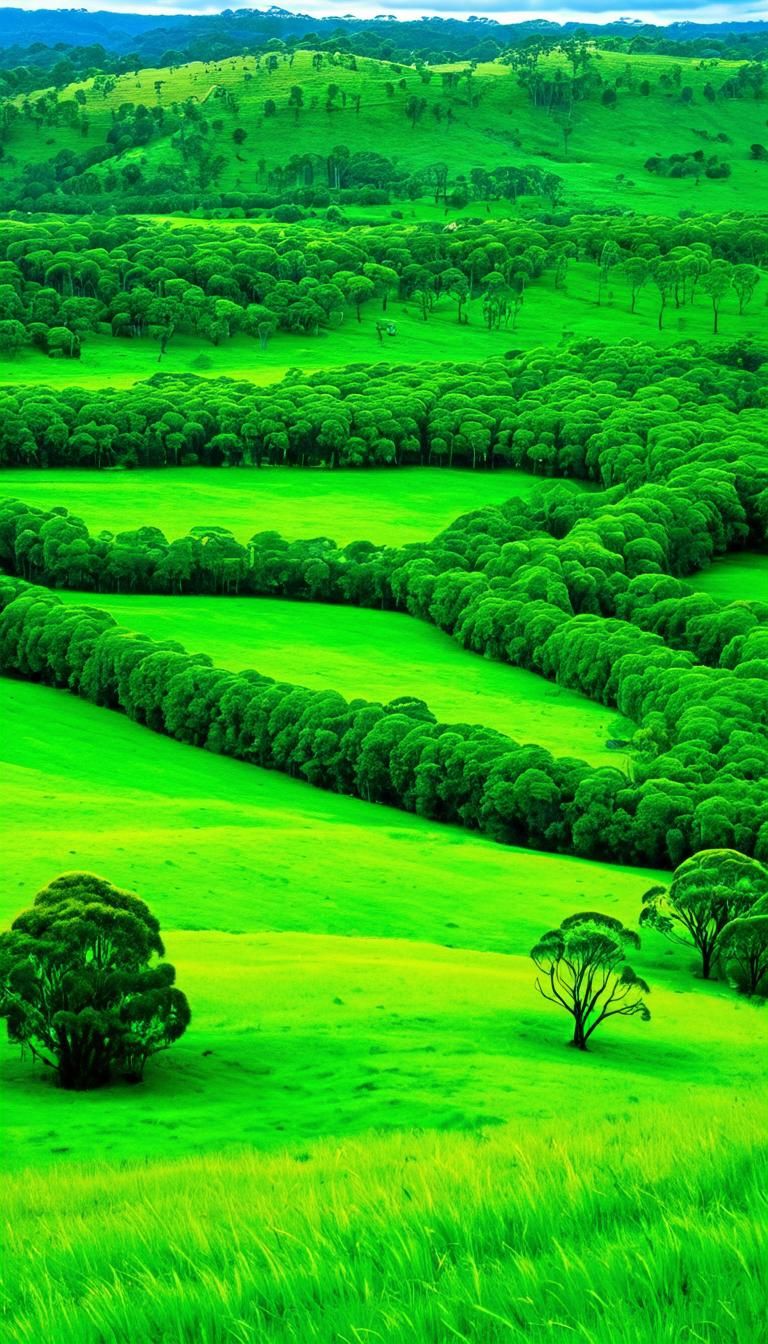 Lush Green Australian Landscape