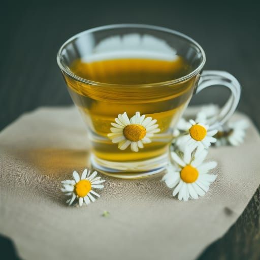 Soothing Chamomile Tea Still Life
