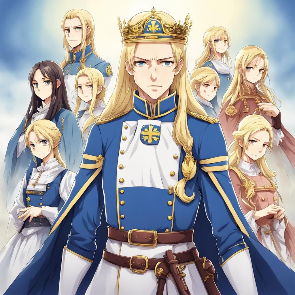 Sweden Personified: Anime Style Key Visual
