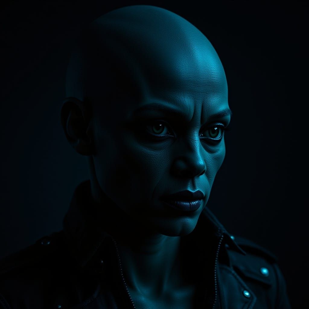 Stunning Alien Portrait in Cinematic Style