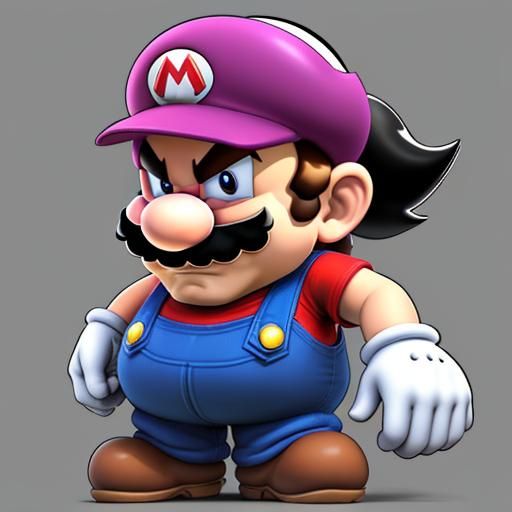 Mario Wario Fusion: AI Generated Mashup