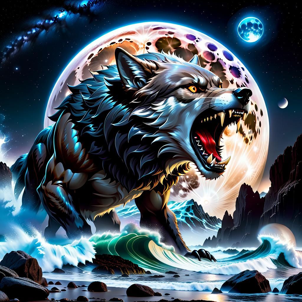 The power of a magic wolf