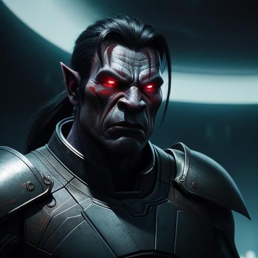 Orc in Spaceship: Cinematic Film Still