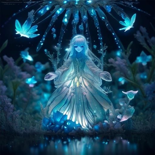 Ethereal Water Chrysalis of Crystalline Spider Silk