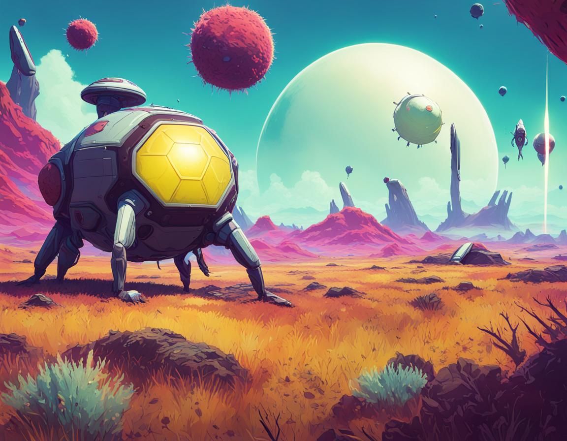 Autophage Robot from No Man's Sky
