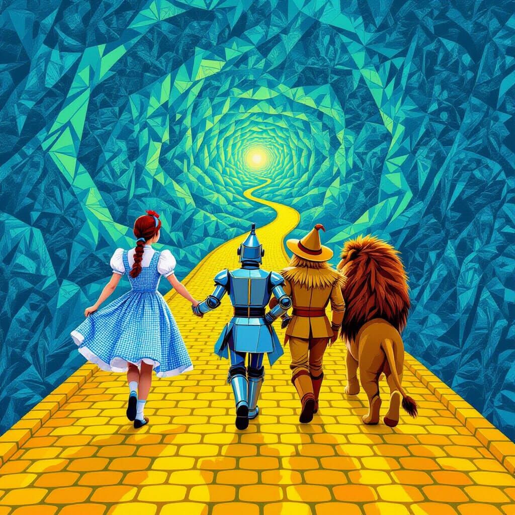 Dorothy Leads Friends Up Yellow Brick Road to Infinity
