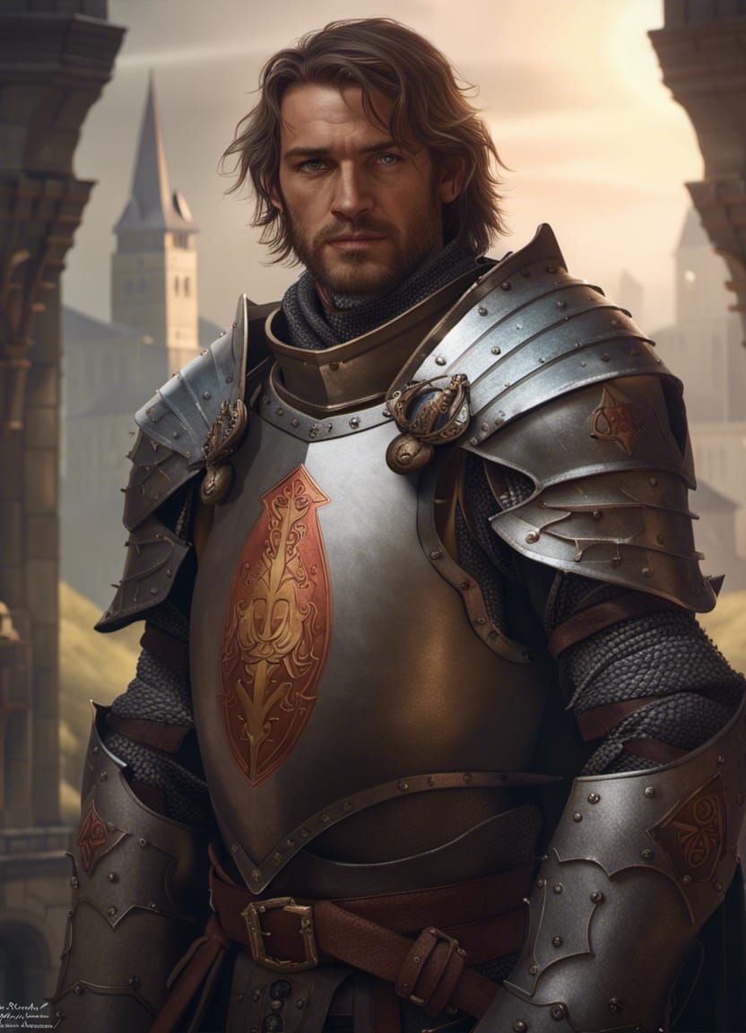 Medieval Knight Concept Art in Ethereal Lighting