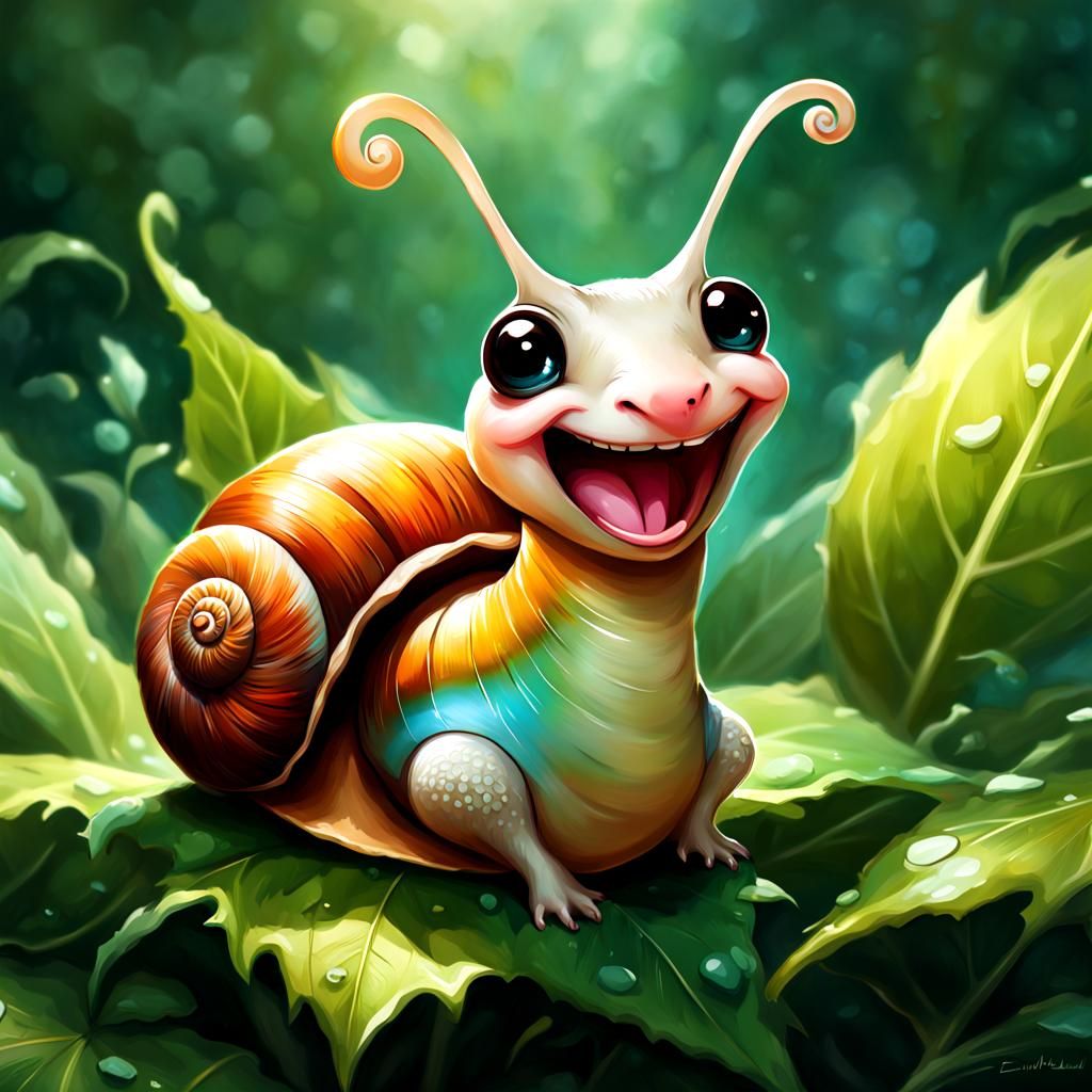 Smiling from cheek to cheek