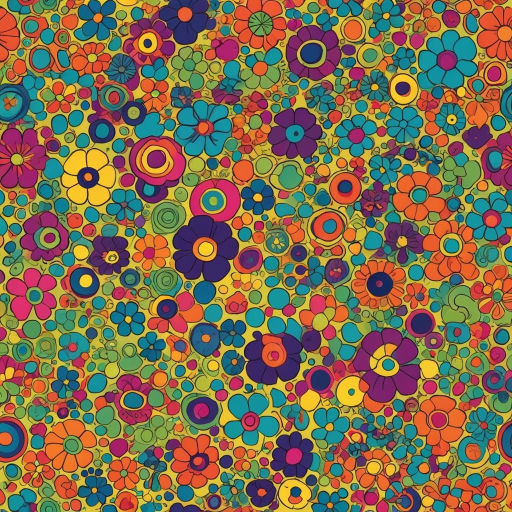 Groovy 60s Inspired AI Art
