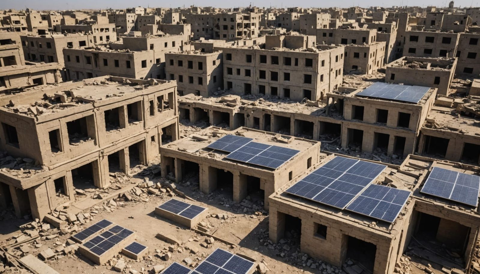 A Solar-Powered Metropolis in Ruin
