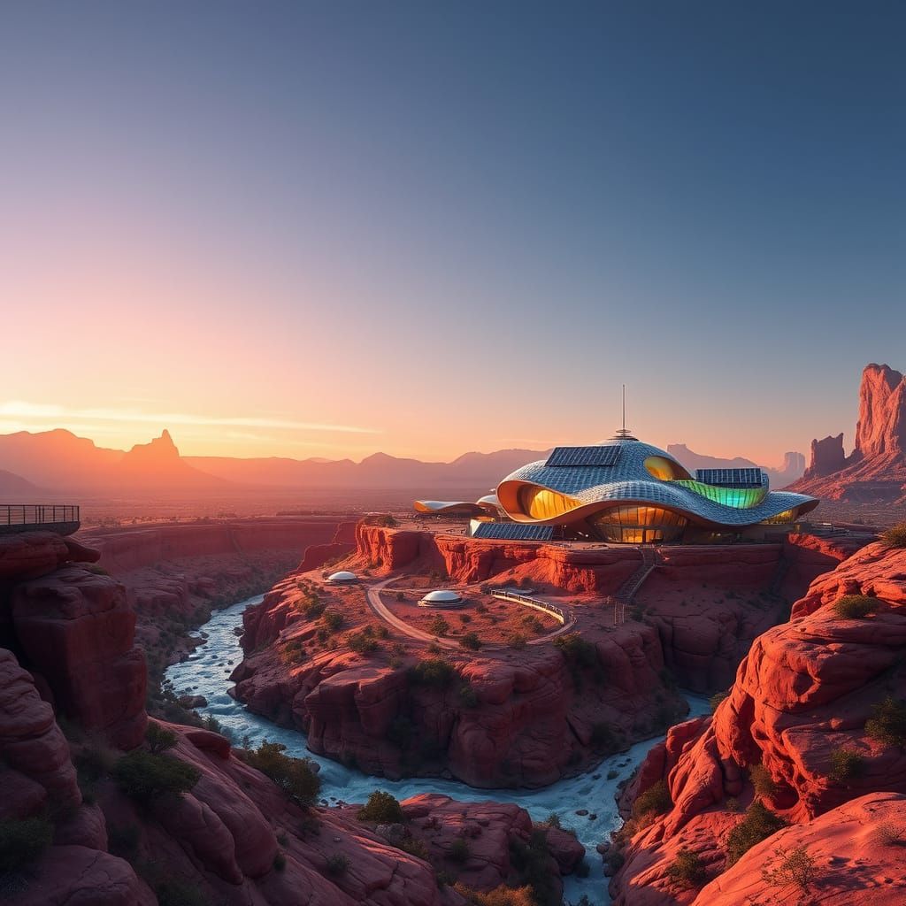 Solarpunk Settlement