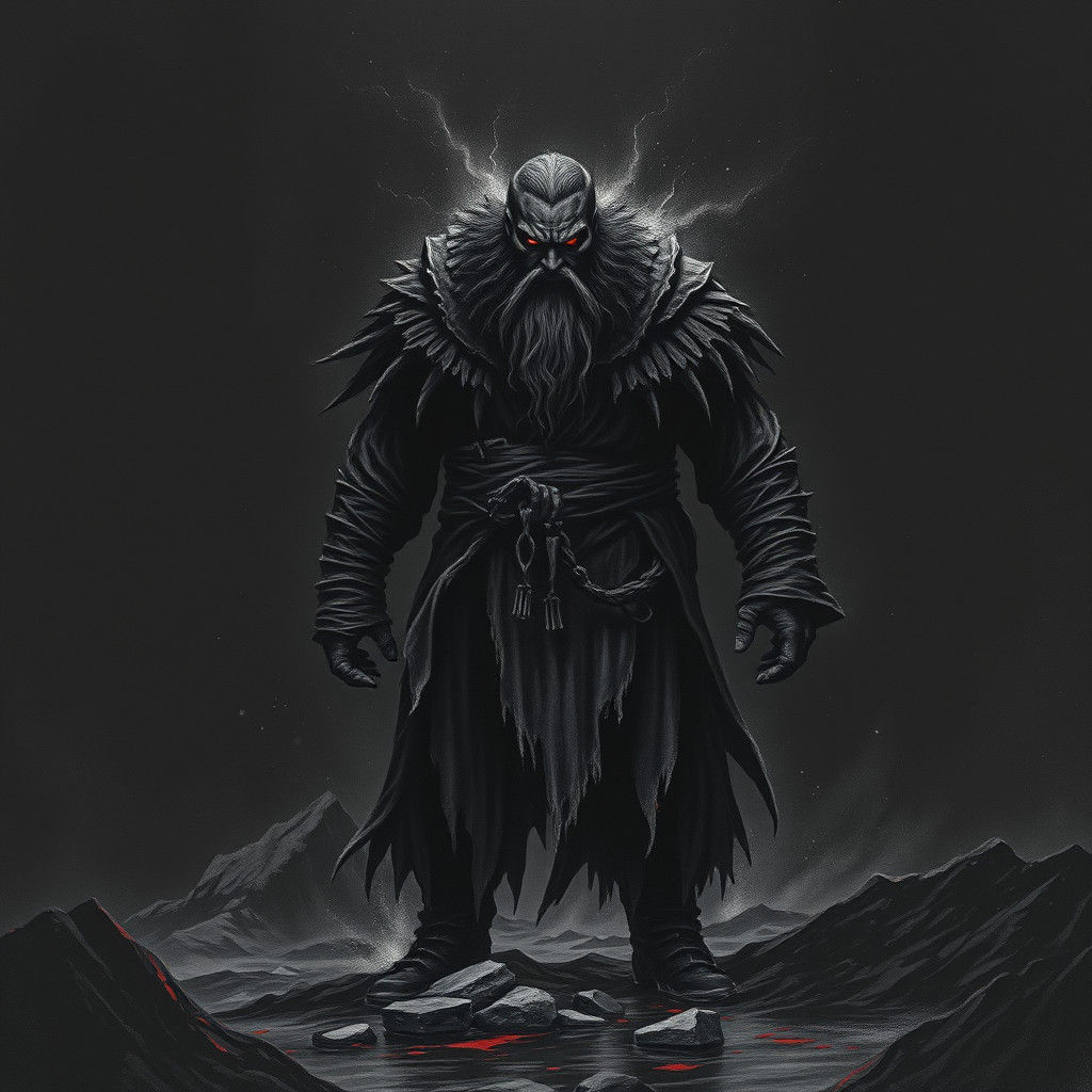 Mongolian Horror Figure Rises from Dark, Gritty Ocean in Cha...