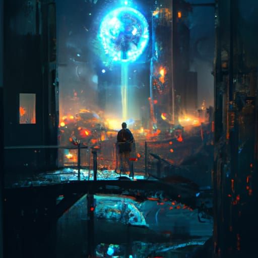 Epic Among Us Inspired Digital Matte Painting