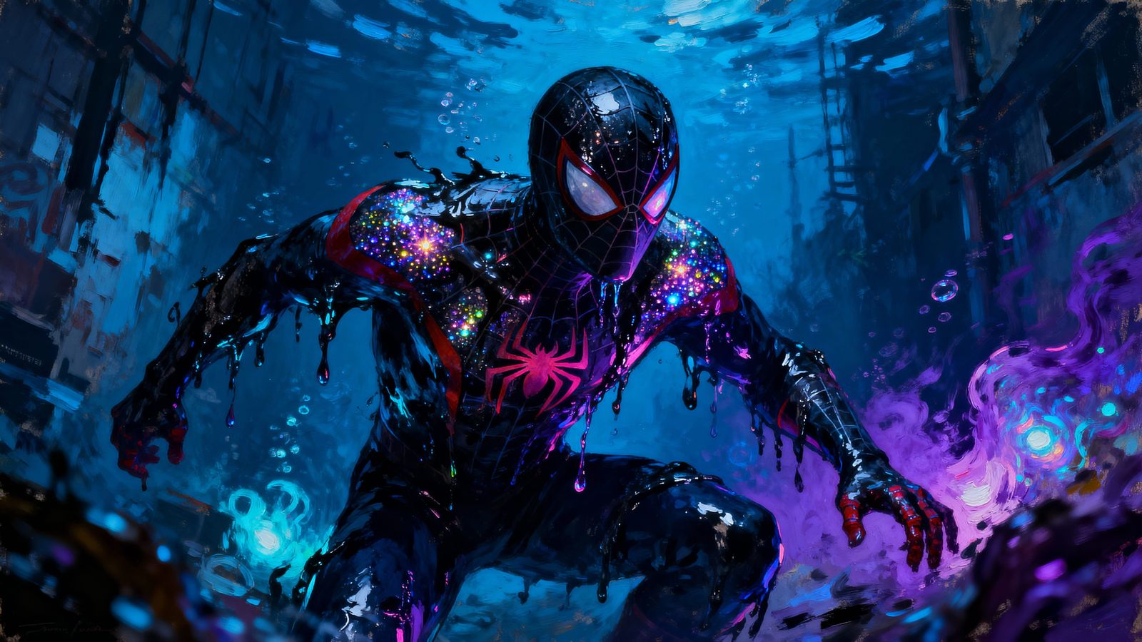 Slime Thug Spiderman Glittery Abyss Movie Still