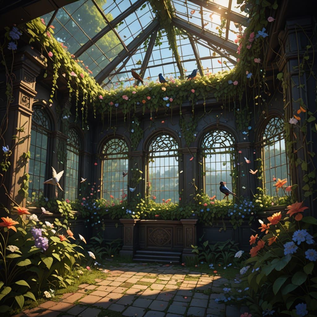 Luminous Aviary of Oath-Birds: Detailed Concept Art