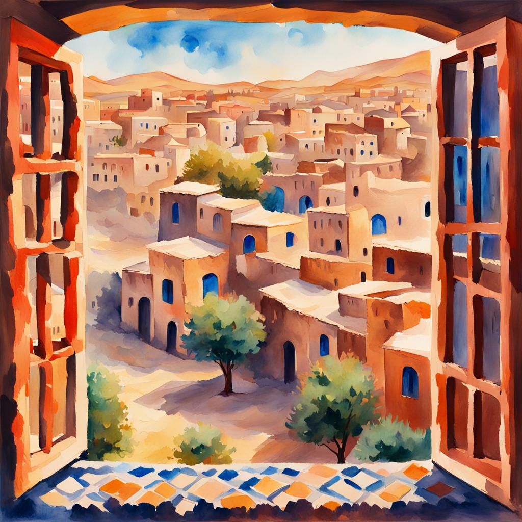 The desert village
