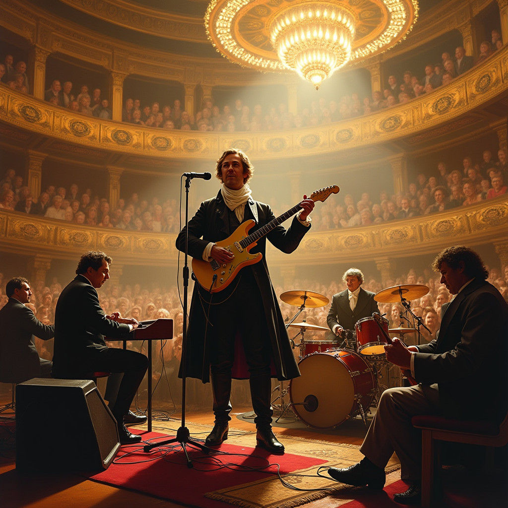 Rock Concert with Frederick the Great in Baroque Style