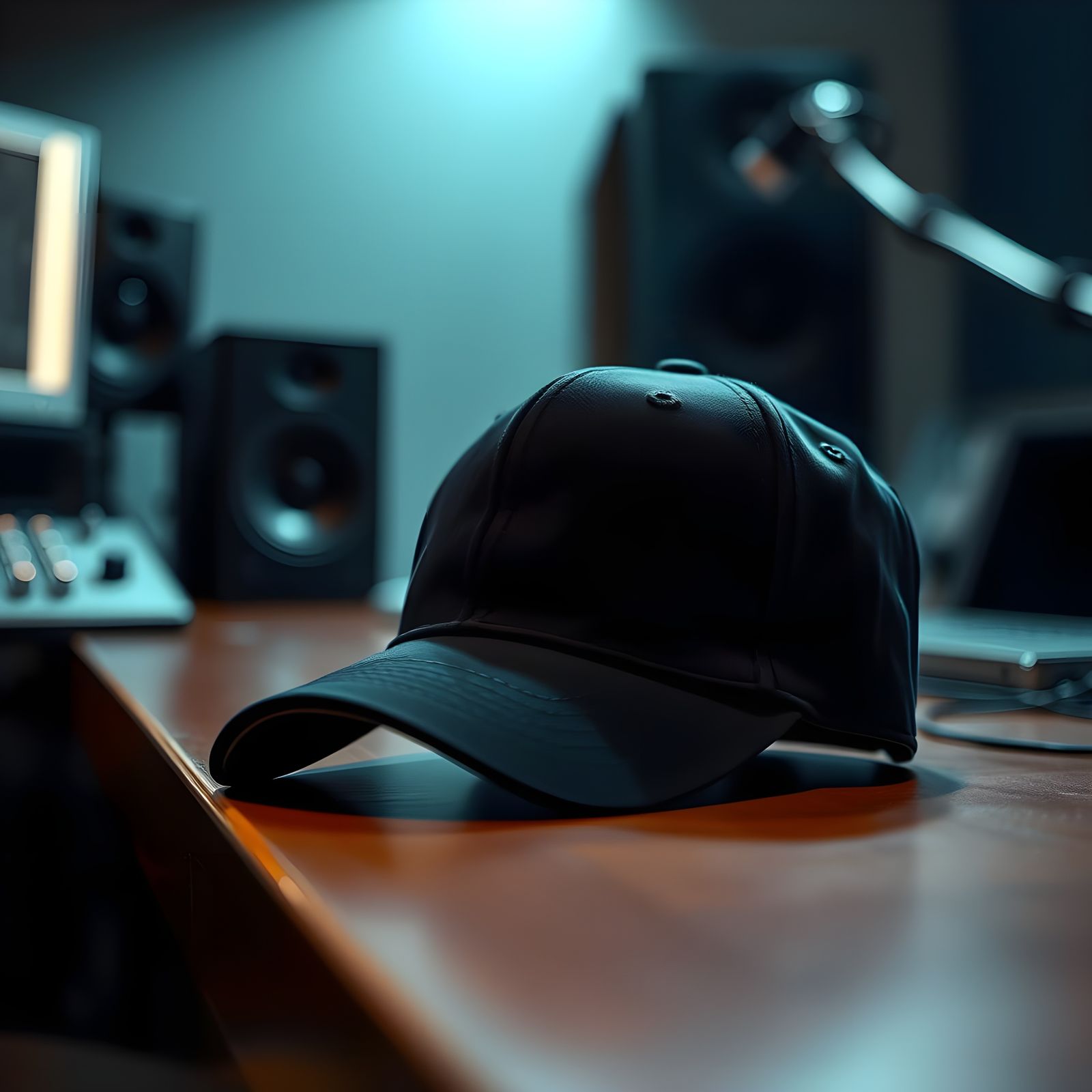 Stylish Musician in Hyperrealistic Lighting