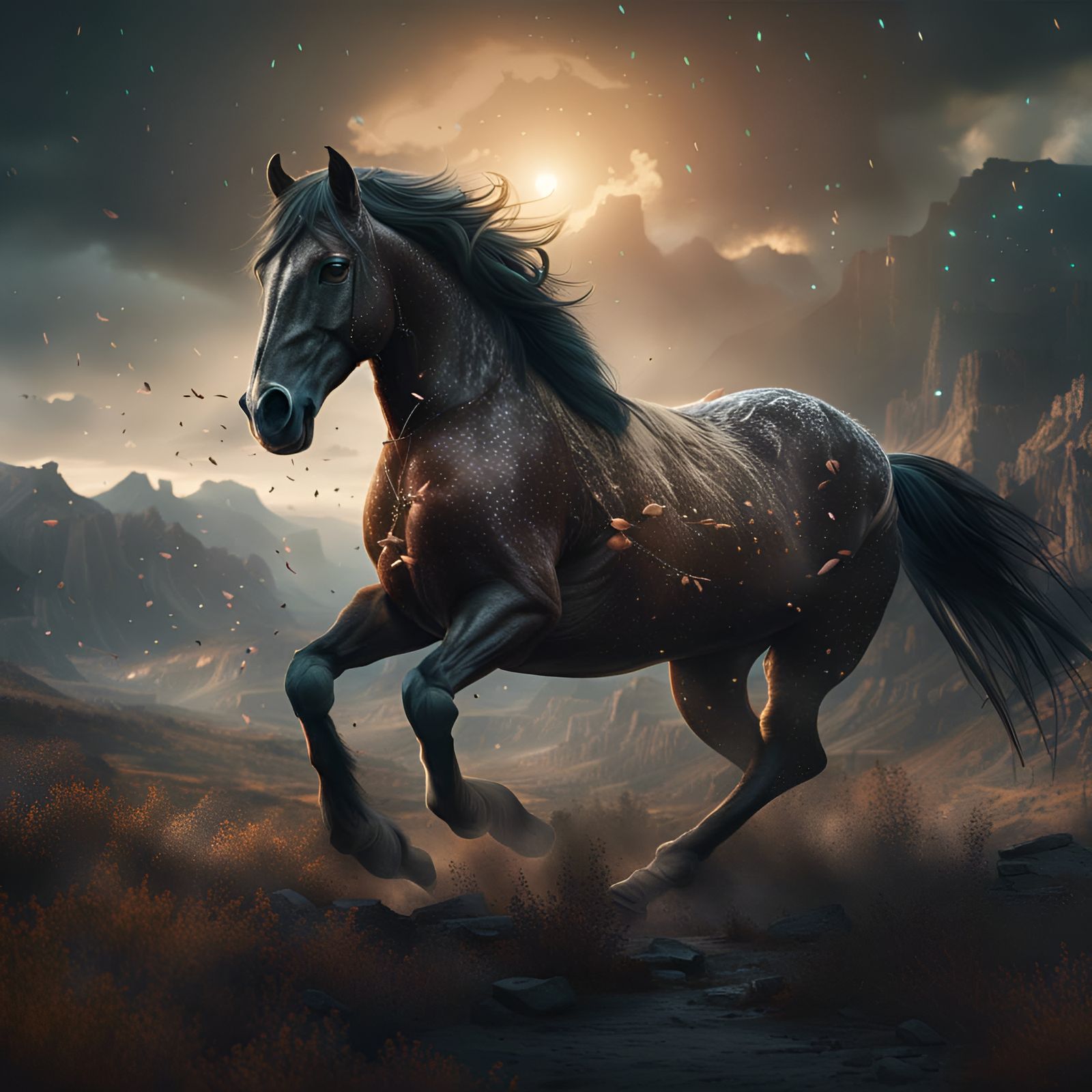 Wild Horses: Epic Cinematic Digital Matte Painting