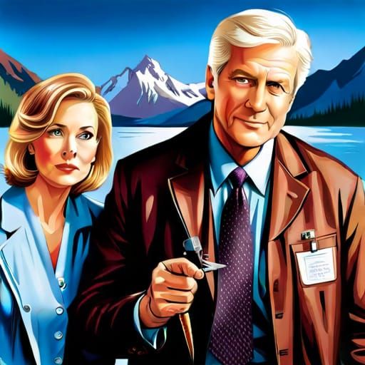 Vintage TV Doctor Character Portrait