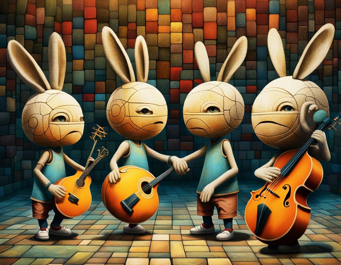 Rocking Robot Rabbits