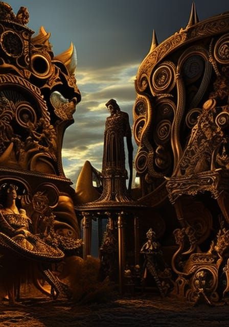 Nightmare Monsters Eating Ideas in Surreal Sci-Fi