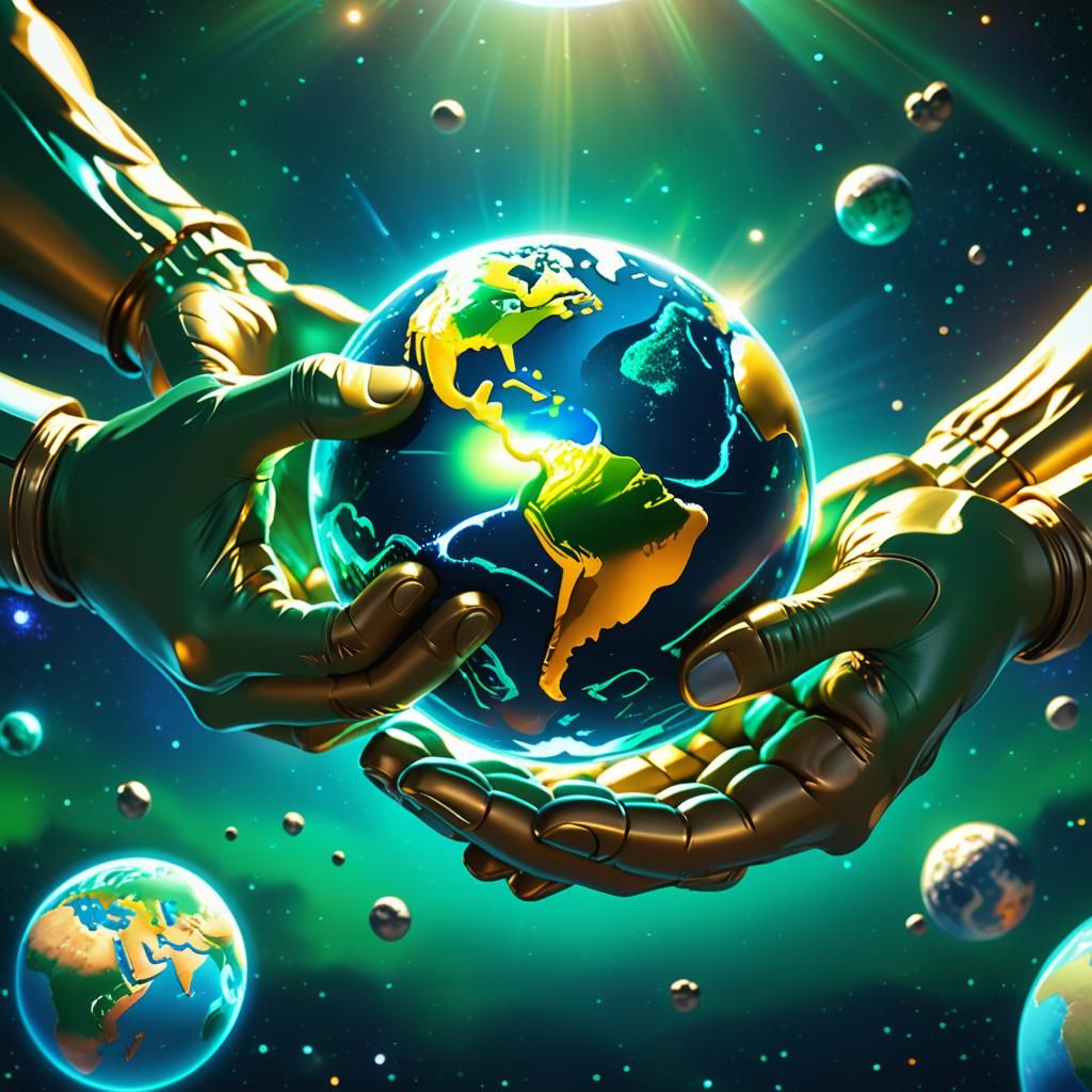 Hands Protecting Earth: Disney-Pixar Concept Art