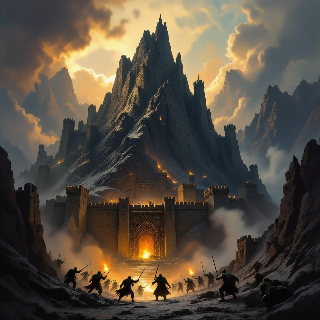 Epic Fantasy Battle at Mount Gundabad