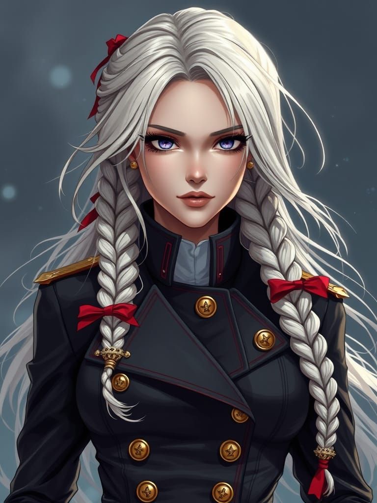 Anime-Inspired Russian Beauty Blends Elegance with Fierce St...
