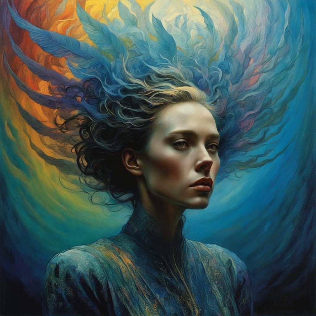 Iris Goddess of the Rainbow in Futuristic Mythology