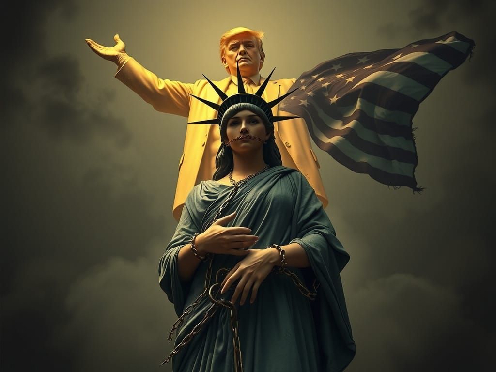 Symbolic Confinement of Liberty in a Dark, Muted World