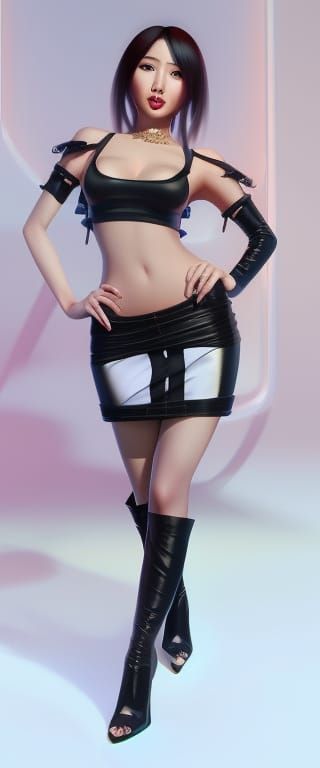 Alluring Asian Villainess Concept Art in 8K