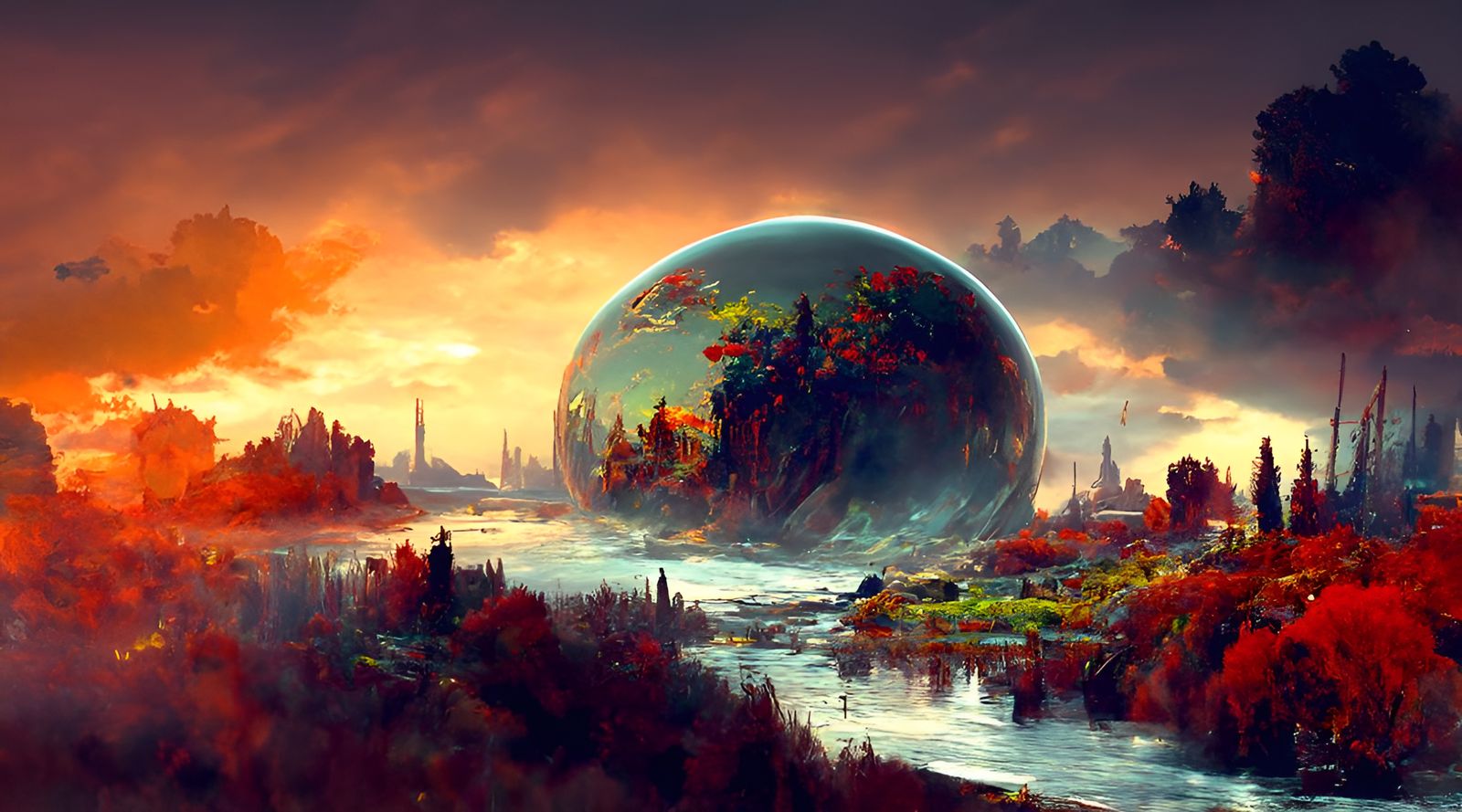 Post-Apocalyptic City Reclaimed by Nature