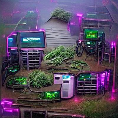 Cyberpunk Weed Farm: Futuristic Cannabis Cultivation