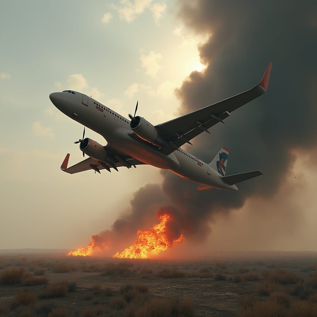 Crash Site in a Desolate Landscape