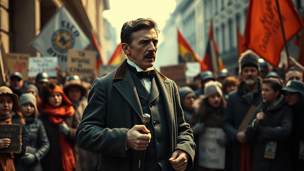 Nikola Tesla Leads a Revolution Against the Elite