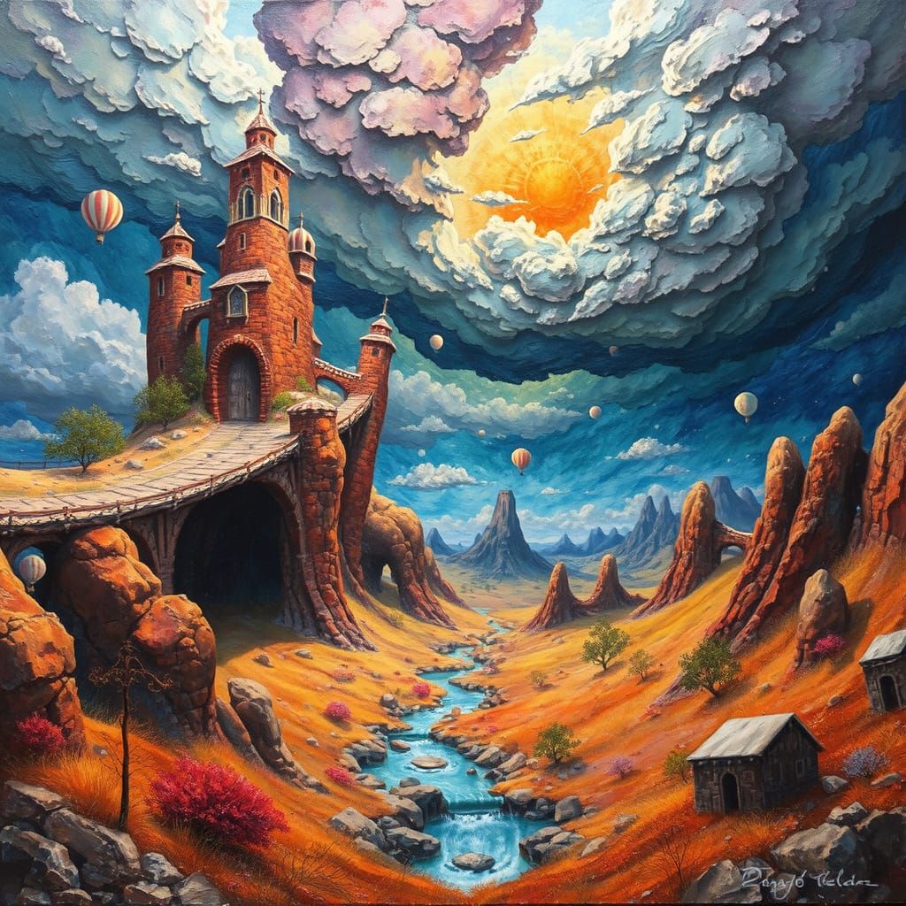 Surreal Dreamscape: Fantasy Meets Reality