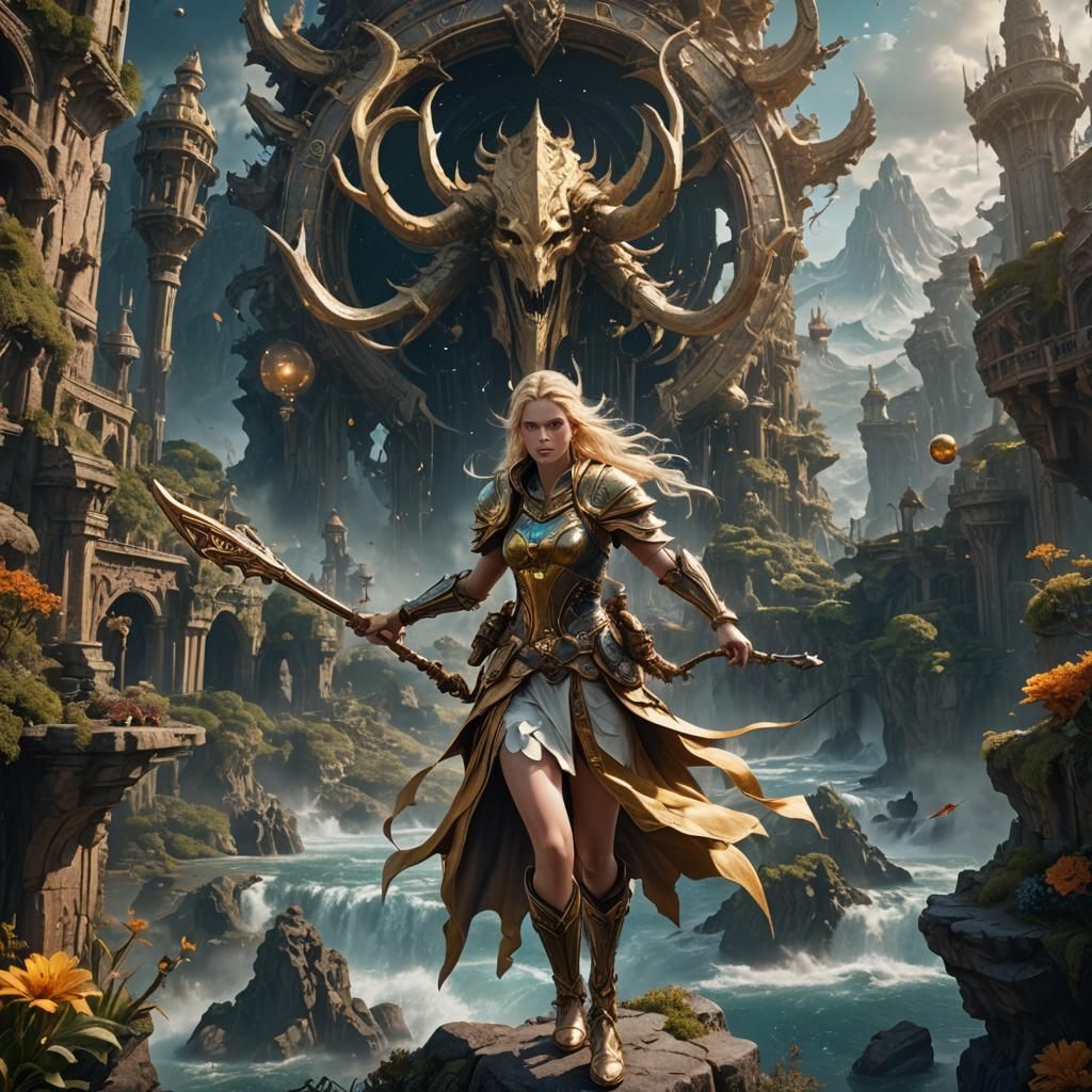 Sagittarius Reaching for the World: Fantasy Concept Art