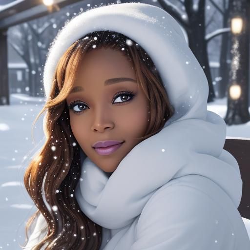 Winter Wonderland: Cozy Night in Hyperrealistic Style