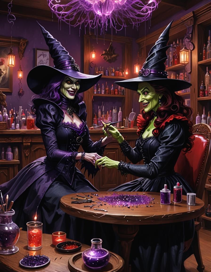 Wicked Witch Gets a Manicure: Digital Fantasy Art