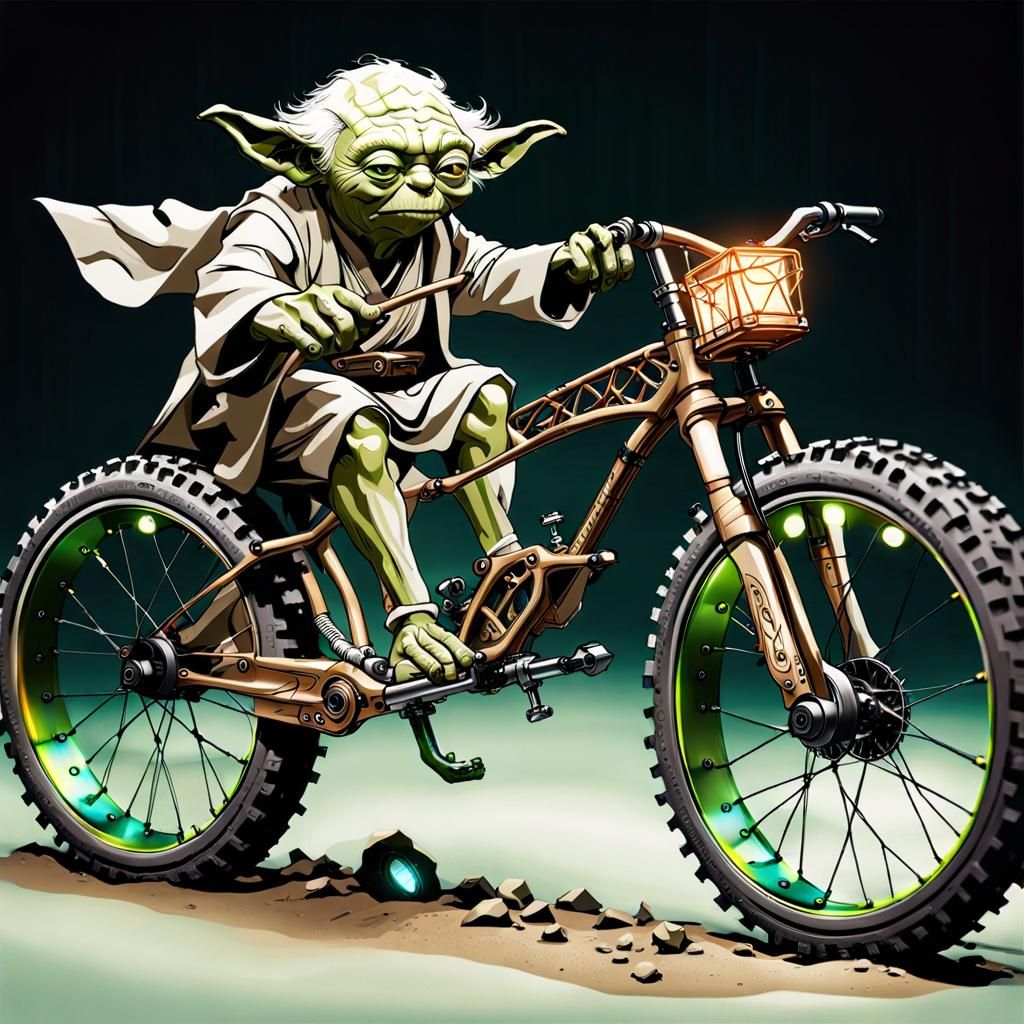Yoda's Desert Bike: A Forceful Ride